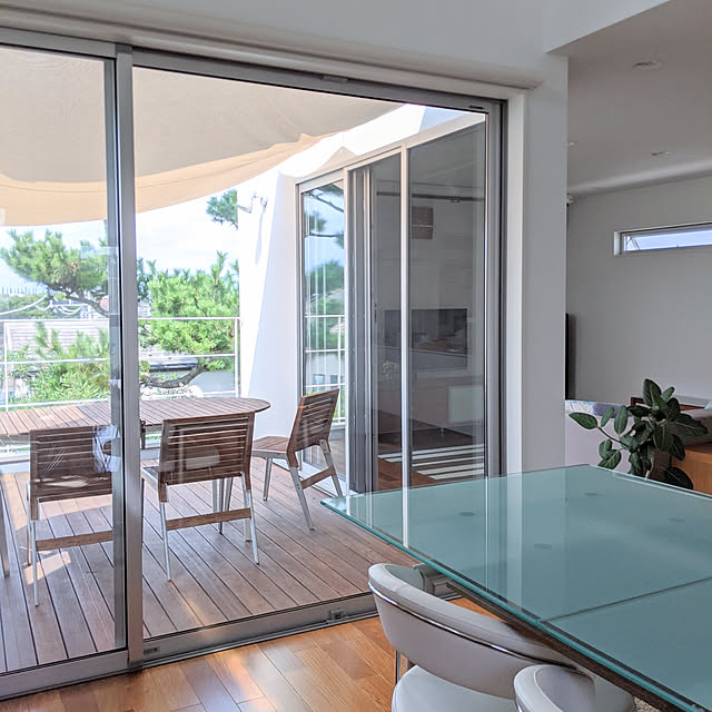 サンシェード 庭 ベランダ 大型 大きい 日よけ シェード 窓 目隠し バルコニー おしゃれ Mkss オーダーサイズ 181 360cm 181 270cm Okc5のレビュー クチコミとして参考になる投稿32枚 Roomclip ルームクリップ