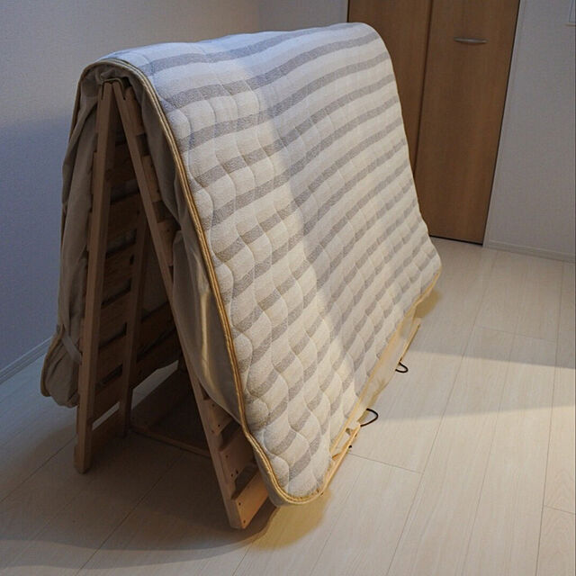 最安 桧製布団干し機能付きすのこベッド　セミダブル すのこベッド