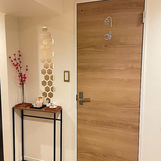 プラスティックス MOHEIM SIGNS SHOWER シャワールーム バスルームサイン シャワー室ドアプレート  (グレー)のレビュー・口コミとして参考になる投稿5枚