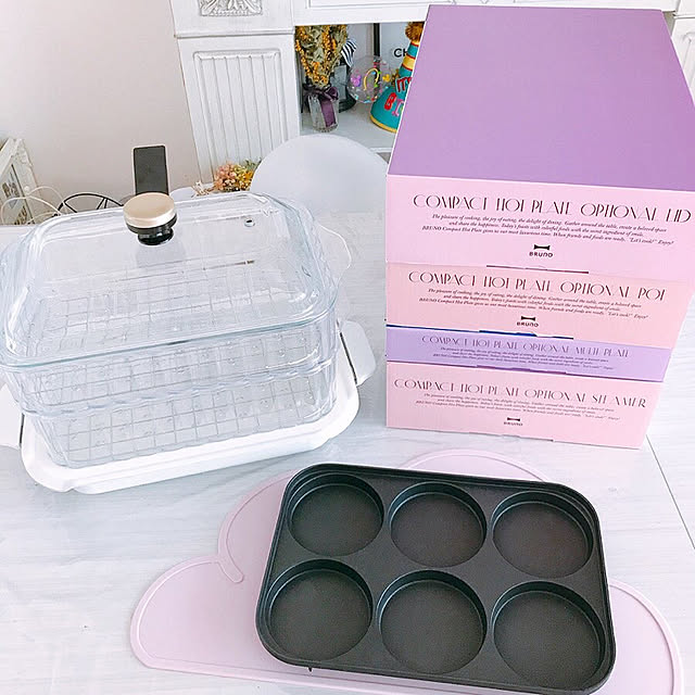 ガラス蓋 取っ手 ふた フタ オプションパーツ Boe021 Bruno コンパクトホットプレート用 グラスリッド のレビュー クチコミとして参考になる投稿3枚 Roomclip ルームクリップ