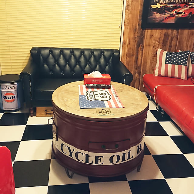 世田谷ベースで所さんが座ってるあのガルフのオイル缶スツール タイプ3 アメリカ雑貨 アメリカン雑貨 アメ雑貨 アメ雑 インテリア雑貨 小物 かっこいい 人気 おしゃれ ガレージグッズ 生活雑貨 収納 道具箱 工具箱 日曜大工 父の日のレビュー クチコミとして参考に