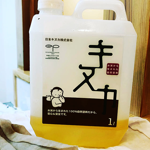 日本キヌカ 自然塗料 キヌカ 1l お米 米ぬか 赤ちゃん 塗装 無臭 ワックス オイル キヌカオイル 無垢材 フローリングのレビュー 口コミとして参考になる投稿6枚 Roomclip ルームクリップ