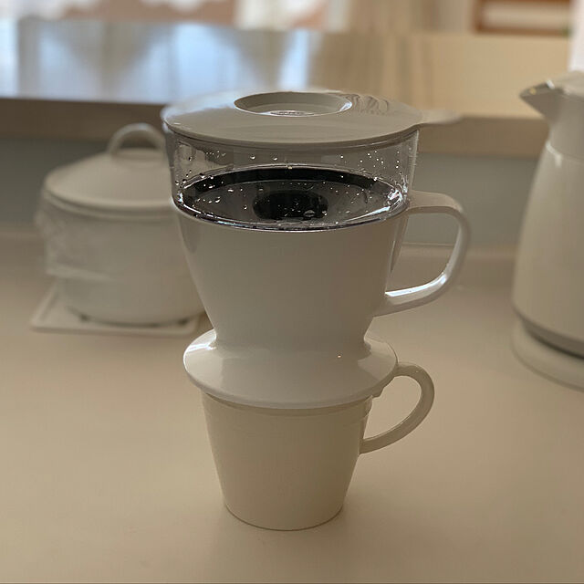 写真付きレビュー】OXO(オクソー) OXO コーヒー ドリッパー 湯量䛿自動でドリップスピード調整 オートドリップ コーヒーメーカー 1~2杯  360ml ホワイトの通販商品口コミ情報 | RoomClipショッピング