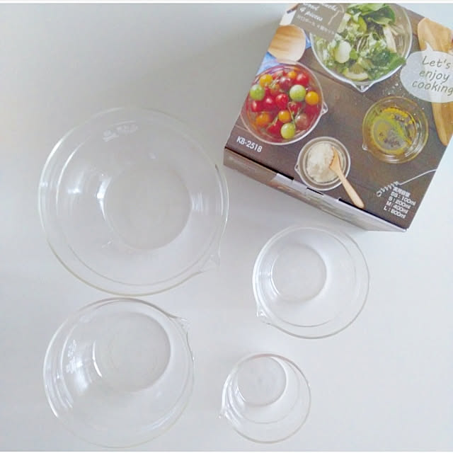 壁 天井 Hario 片口ボール4個セット ハリオ Hario ボール などのインテリア実例 02 12 00 43 Roomclip ルームクリップ