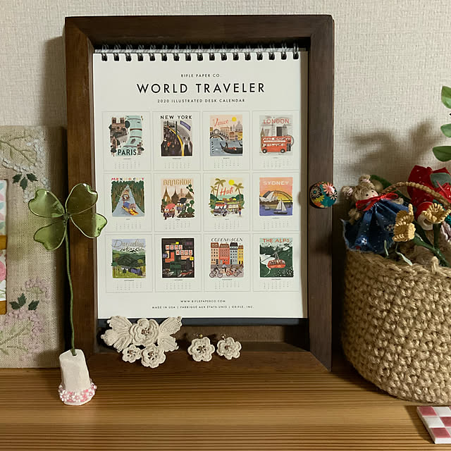 ライフルペーパー 卓上 カレンダー ワールドトラベラー デスクカレンダー Rifle Paper Co World Traveler Desk Calendarカレンダー ブランド デザイナーズ Usa アメリカ Cal052ギフト プレゼントのレビュー クチコミとして参考になる投稿7枚