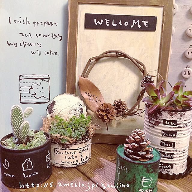 ベッド周り 手描きイラスト 観葉植物 多肉植物 植物 などのインテリア実例 14 03 07 17 19 29 Roomclip ルームクリップ