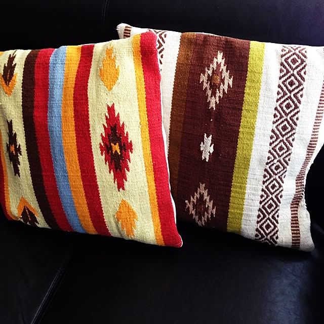 リビング/クッションカバー /しまむら/チマヨ柄のインテリア実例 20140613 150358