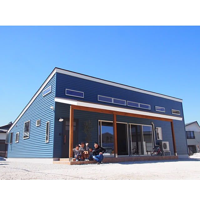 玄関 入り口 平屋 片流れ屋根 雪国 ゼオンサイディングのインテリア実例 18 04 02 16 58 25 Roomclip ルームクリップ