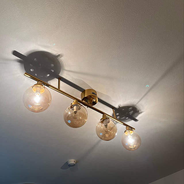 シーリングライト 4灯 リモコン式 Moon 4 Lamp ムーン 4 ランプ リビング用 居間用 ダイニング用 食卓用 寝室 カフェ 天井照明 照明 おしゃれ ゴールド アンバー ガラス アメリカン ビンテージ 西海岸 カリフォルニア 点灯切替 Gs 013 Irn Gd Hermosa ハモサ Cp4 Px10