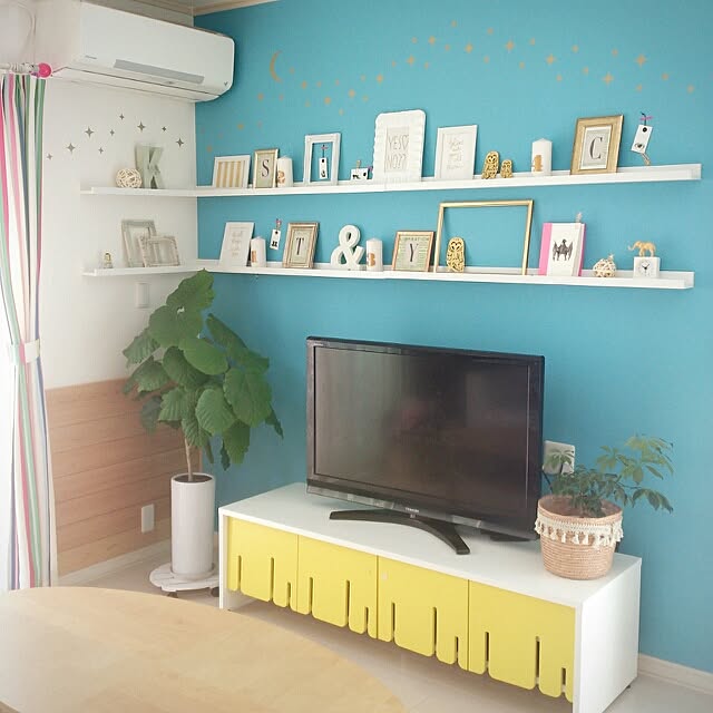 棚 テレビ台 Ikea Ikea部 カラフル などのインテリア実例 15 10 05 08 42 04 Roomclip ルームクリップ