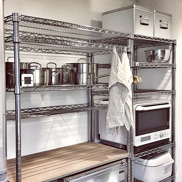 キッチン/IKEA/無印良品/キッチン収納/スチールラック...などの ...