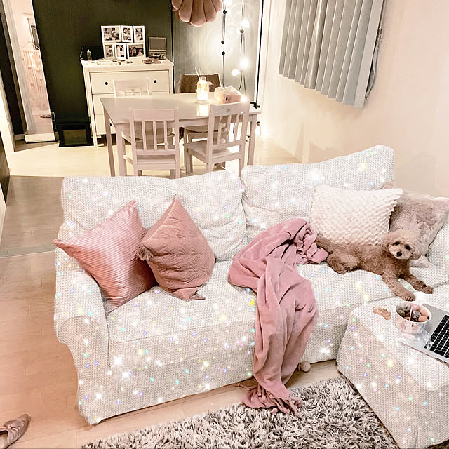 写真付きレビュー ニトリ 3人用布張りソファ カーシーkd Wh の通販商品 口コミ情報 Roomclipショッピング