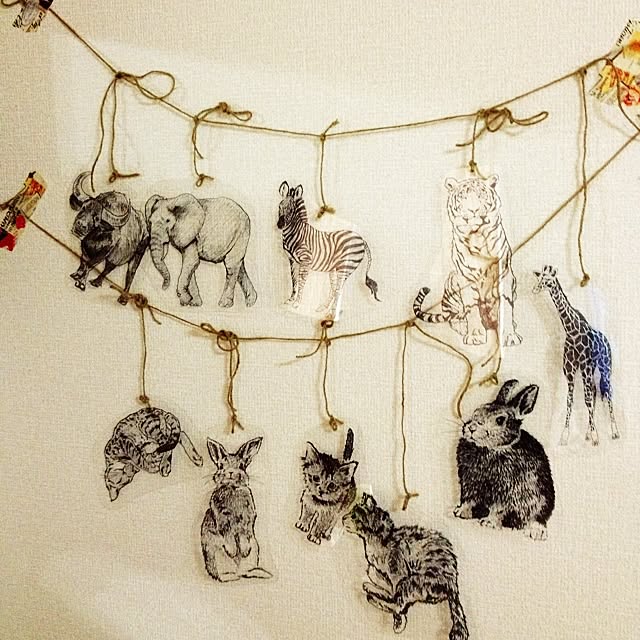 プラ板同好会 ダイソー 動物のインテリア実例 14 03 04 16 08 51 Roomclip ルームクリップ