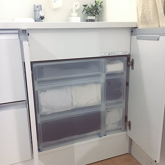 無印良品 ポリプロピレンケース引出式ハーフ 浅型 １個 仕切付 のレビュー 口コミとして参考になる投稿40枚 Roomclip ルームクリップ