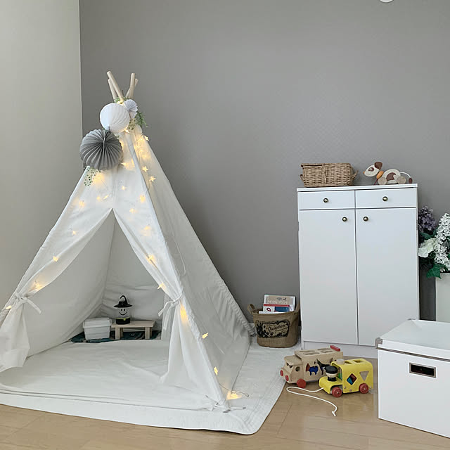 Ireenuo キッズテント テントハウス 子供テント インディアンテント 秘密基地 知育玩具 子供用テント Kids Tent 睡眠テント 収納バッグ付き お誕生日 出産祝い プレゼント 下敷き付き Ledスターライト付き ホワイト ホワイト のレビュー クチコミとして参考になる