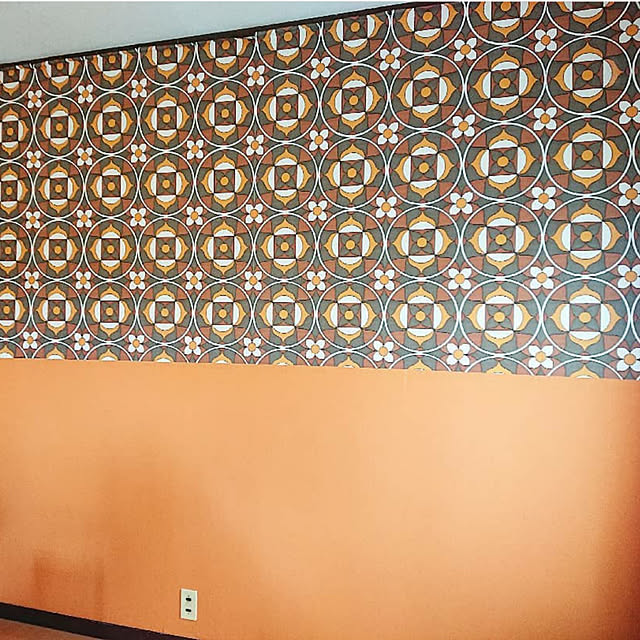 壁紙 のりなし オレンジ 無地 壁紙 クロス 8柄から選べる 1m単位 切り売り 国産壁紙 貼り替え リフォーム 壁紙屋本舗のレビュー クチコミとして参考になる投稿2枚 Roomclip ルームクリップ