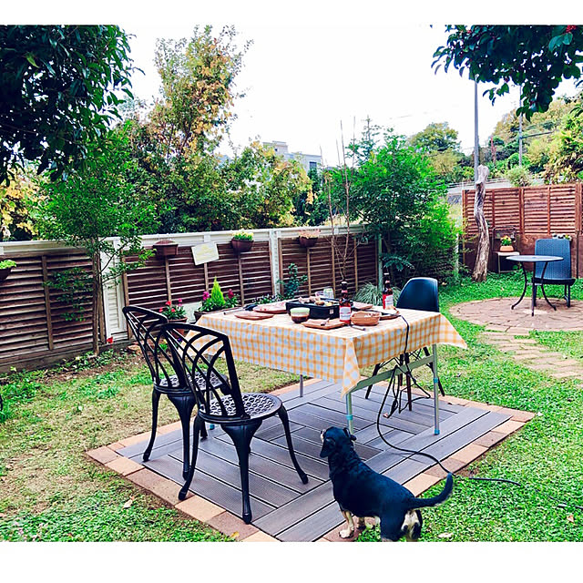 ガーデン テーブル セット アルミ 3点セット 雨ざらし Kags 60 ガーデンファニチャーセット ガーデンチェア コンパクト パラソル おしゃれ 山善 Yamazen ガーデンマスター 送料無料 のレビュー クチコミとして参考になる投稿枚 Roomclip ルームクリップ