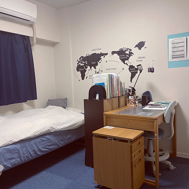 ニトリ 貼ってはがせるシール壁紙 プレーンbl のレビュー 口コミとして参考になる投稿13枚 Roomclipショッピング
