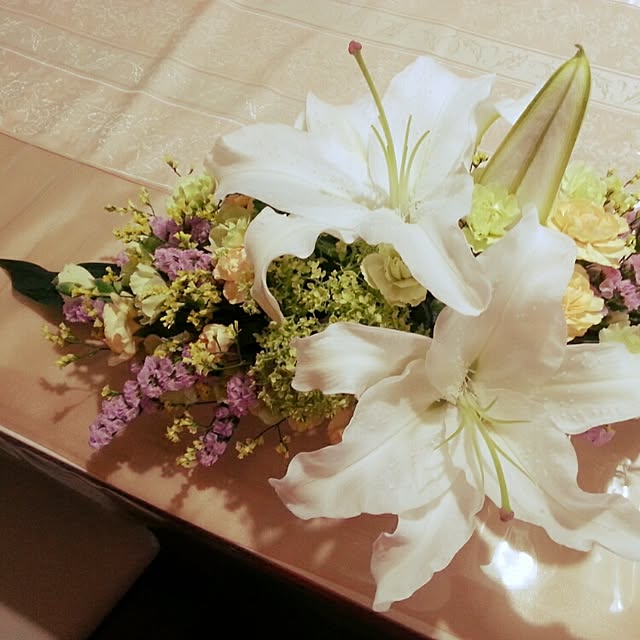 Lounge/フラワーアレンジメント/フラワー/お花のある暮らし/テーブルフラワー/お茶会のインテリア実例 20160926 02