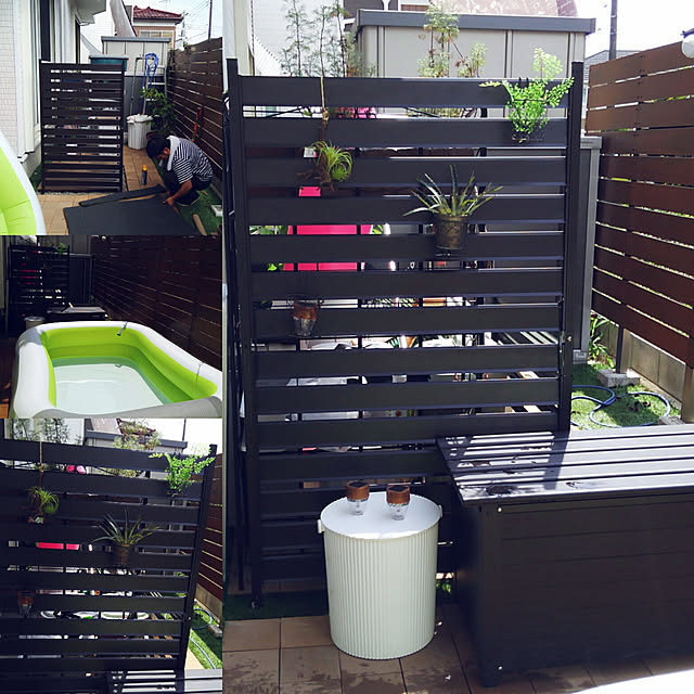 目隠しフェンス 樹脂フェンス Diyコンフォートフェンス 高さ180cm幅90cm板間隔3cm 庭 樹脂 フェンス 目隠し フェンス 隣家 サクリアのレビュー クチコミとして参考になる投稿13枚 Roomclipショッピング