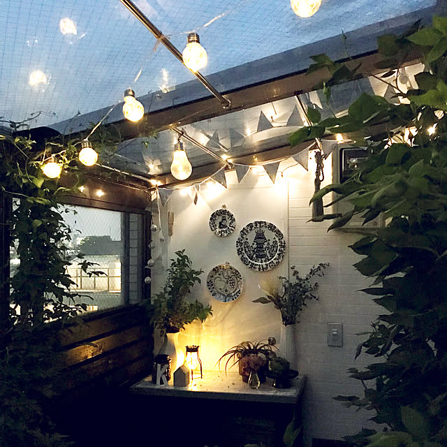 ガーデニング ガーデン ソーラー ライト ハンギング 電球ソーラーライト のレビュー クチコミとして参考になる投稿6枚 Roomclip Item