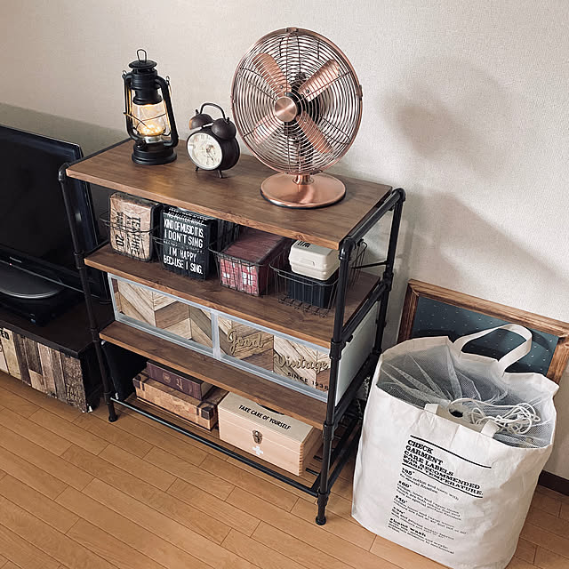写真付きレビュー】インテリアパイプラック 4段 80W パイプラック 配管