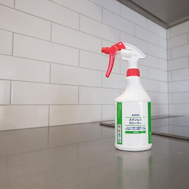 キッチン お掃除グッズ ステンレスキッチン ステンレス天板 ステンレス などのインテリア実例 12 08 10 42 40 Roomclip ルームクリップ