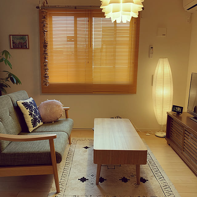 写真付きレビュー ニトリ 既製木目ブラインド リンクス3 Lbr 130x138 の通販商品 口コミ情報 Roomclipショッピング