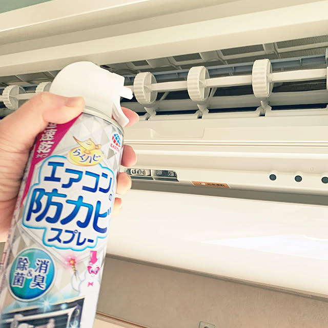 写真付きレビュー】らくハピ エアコンの防カビスプレー 無香性(350ml*3本セット)【らくハピ】の通販商品口コミ情報 |  RoomClipショッピング