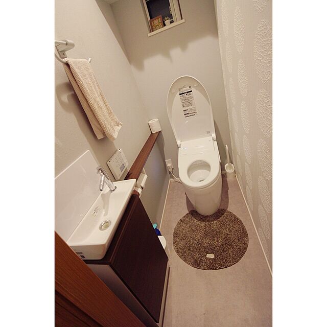 トイレマット 丸型 トイレ マット トイレタリー ナチュラル 北欧 おしゃれ トイレ用品のレビュー・クチコミとして参考になる投稿3枚 |  RoomClipショッピング