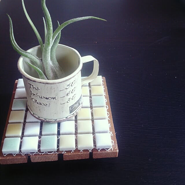 机/エアープランツ/タイルコースター/ナチュラルキッチンのインテリア実例 - 2014-09-19 12:22:54