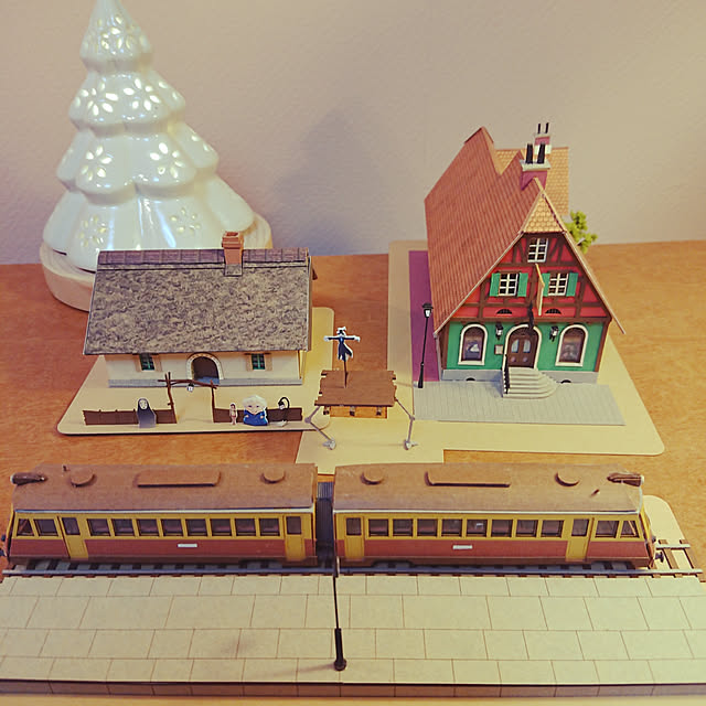 さんけい Sankei さんけい みにちゅあーとキット スタジオジブリシリーズ 千と千尋の神隠し 銭婆の家と海原電鉄 1 150スケール ペーパークラフト Mk07 07のレビュー 口コミとして参考になる投稿7枚 Roomclip ルームクリップ