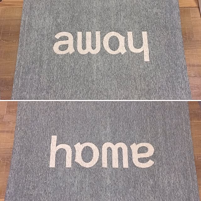 写真付きレビュー 玄関マット あす楽14時まで Floyd Home Away Rug Fl24 フロイド ホーム アウェイ ラグ 70 50cm玄関マット 室内 北欧 洗える おしゃれ 英語 英字 英単語 生活用品 雑貨 引っ越し 女性 男性 カーペット プレゼント ラグマット 母の日 オシャレ