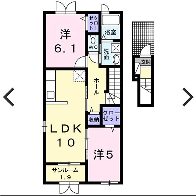 2LDK 二人暮らし/2LDK カップル/2LDK/2LDK賃貸アパート/間取り図...などのインテリア実例 - 2019-09-17 20:34:49