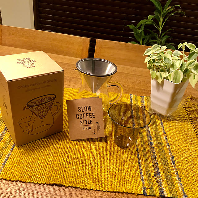Kinto コーヒーカラフェセット 300ml ステンレス コーヒーポット おしゃれ ドリップポット コーヒーポット ガラス コーヒーサーバー キントー コーヒー コーヒーメーカー ハンドドリップ コーヒードリッパー ペーパーレスのレビュー クチコミとして参考になる投稿1枚