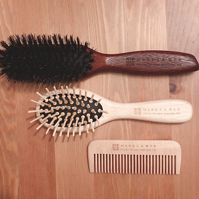 MARKSWEB マークスアンドウェブ ウッドヘアコーム S 新品未使用 MARKSWEB ウッドヘアブラシ ナチュラルS