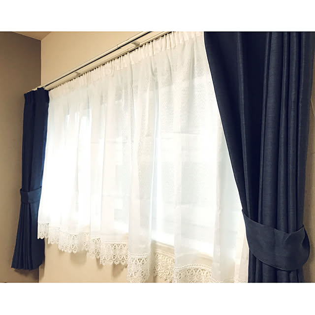 ニトリ 遮光1級カーテン レーナ ネイビー 100x110x2 のレビュー 口コミとして参考になる投稿4枚 Roomclip ルームクリップ