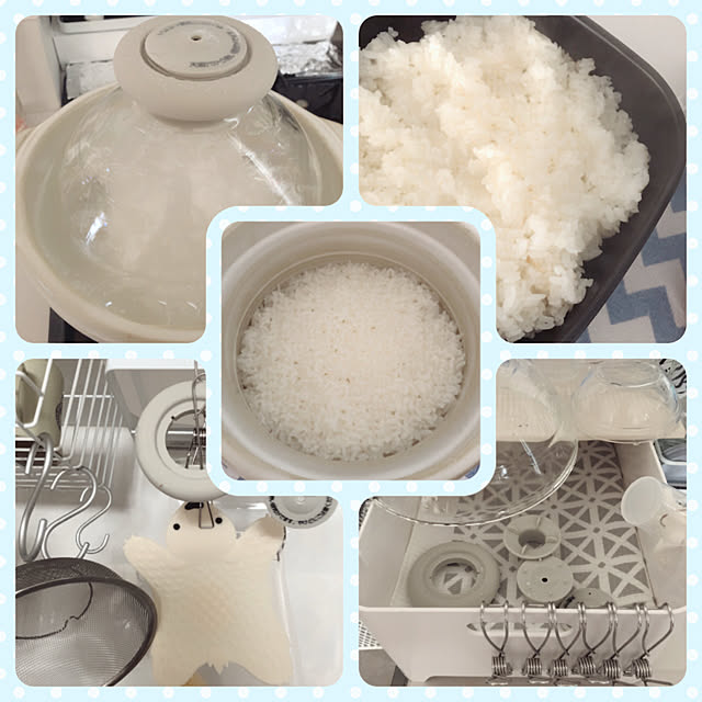 あす楽対応 フタがガラスのご飯釜 生成 Gn 0kw 白 ホワイト 3合 Hario ハリオ 土鍋 炊飯釜 新生活 中が見える 白い ご飯釜 炊飯器 米 調理器具のレビュー クチコミとして参考になる投稿2枚 Roomclip ルームクリップ