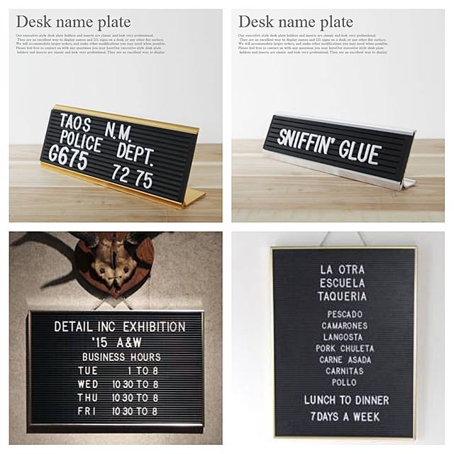 写真付きレビュー Desk Name Plate S デスクネームプレート S ネームプレート アメリカ デスク インダストリアル 男前インテリア 塩系インテリア 贈り物 プレゼント カッコイイ の通販商品 口コミ情報 Roomclipショッピング