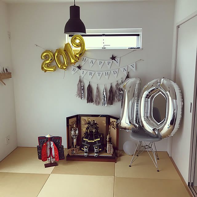 誕生日 飾り付け 飾り 数字 風船 ナンバー バルーン 大きい 70 1歳 プレゼント ゴールド 3 のレビュー クチコミとして参考になる投稿2枚 Roomclip Item