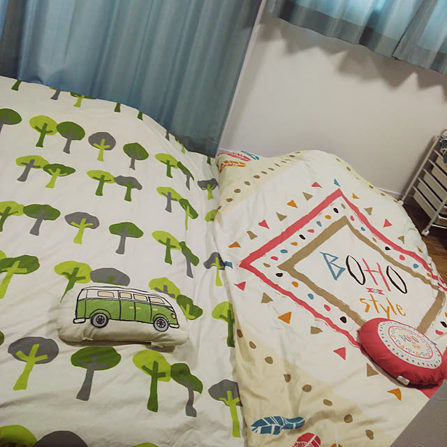 ニトリ ふとん ベッド共通カバー5点セット ボーホー S のレビュー 口コミとして参考になる投稿3枚 Roomclipショッピング