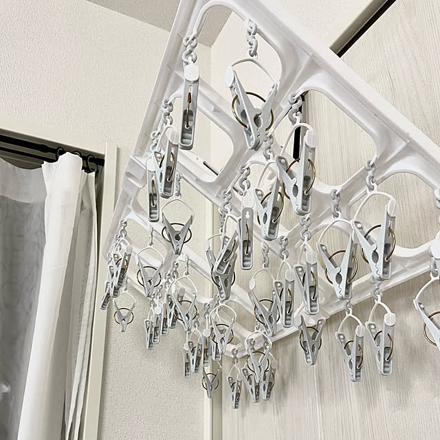 ニトリ 簡単取り込みハンガー 24ピンチ グレー のレビュー 口コミとして参考になる投稿19枚 Roomclip ルームクリップ