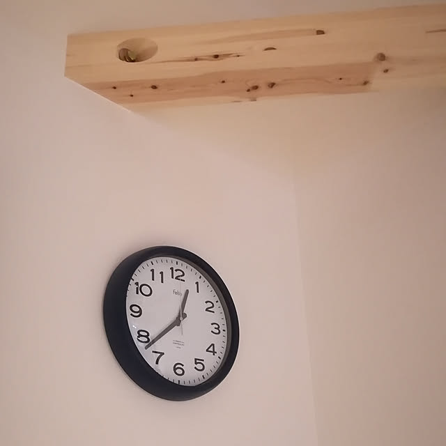 Noa ノア精密 Felio フェリオ 電波壁掛け時計 ソーシャルタイム Few180 Nb ネイビーブルー 電波時計 アナログ表示 連続秒針 Few180nb 送料無料 のレビュー クチコミとして参考になる投稿2枚 Roomclip Item