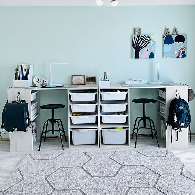 写真付きレビュー ニトリ Nクリック ボックス デスク ホワイトウォッシュ の通販商品 口コミ情報 Roomclipショッピング