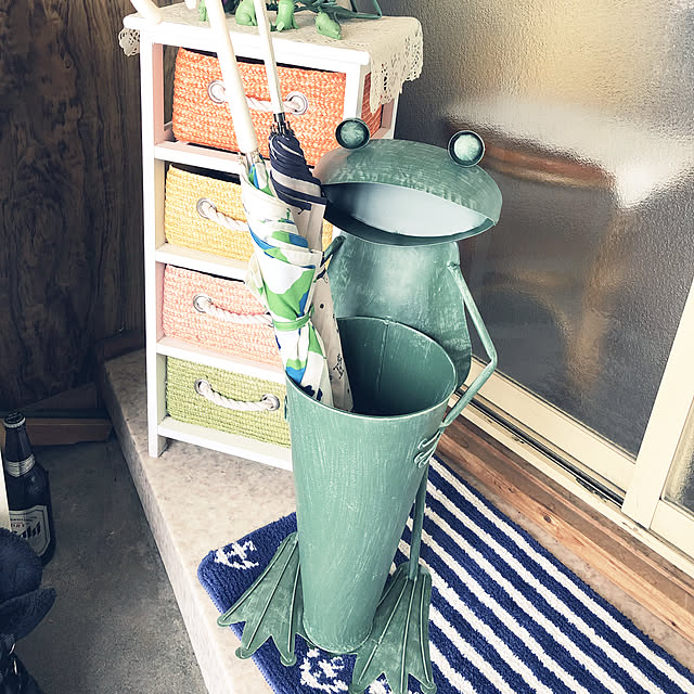写真付きレビュー 即出荷 ビッグフロッグ傘たて 傘立て カエル 置物 大きい ブリキ かえる 蛙 グッズ 雑貨 ガーデン 巨大 特大 ビッグ サイズ 雑貨置物 雑貨 オブジェ ガーデンオーナメント オーナメント ディスプレイ 玄関 新築 4757 ネコポス便不可 送料無料