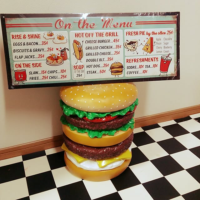 ビッグハンバーガークッション アメリカン雑貨 アメリカ雑貨 信頼 アメリカン雑貨