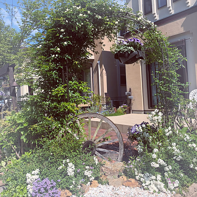 ガーデンアーチ アイアンアーチ モンテベッロ Sst Ipn 7973 ブロンズ アンティークホワイト バラアーチ ガーデンファニチャー 園芸用品 代引き不可のレビュー クチコミとして参考になる投稿6枚 Roomclip ルームクリップ