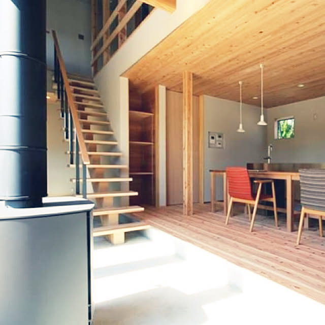 薪ストーブ 土間のある家 土間リビング 土間のある暮らし オッソ などのインテリア実例 19 10 14 22 25 06 Roomclip ルームクリップ