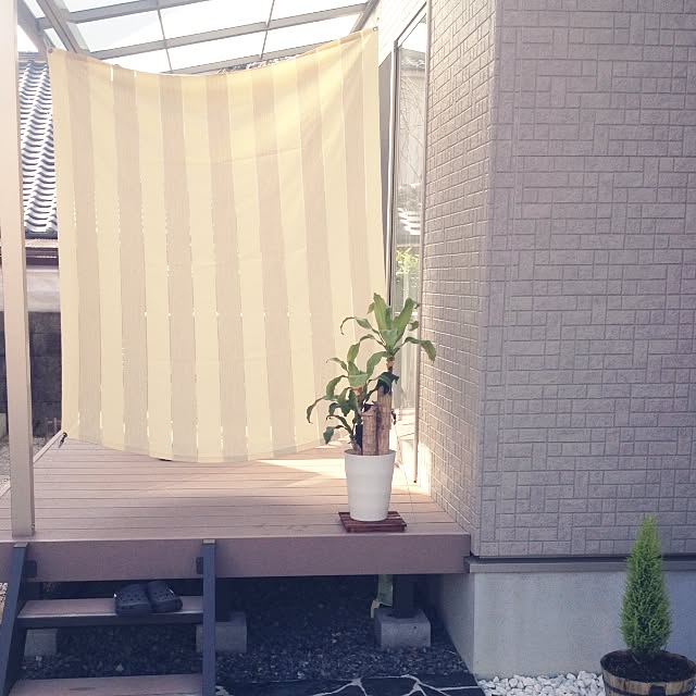 日本製 おしゃれ 日よけ シェード 160 0cm サンシェード マンション ベランダ 目隠し オーニング スクリーン オシャレ 日除けシェード 目隠しシェード 日よけスクリーン 日除けスクリーン インエイ ベージュ 利休 送料無料 北海道 沖縄を除くのレビュー クチコミ
