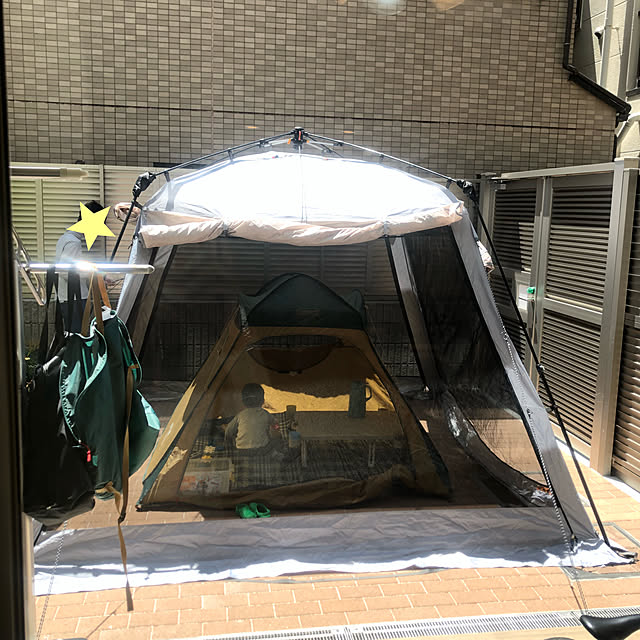 写真付きレビュー】クイックキャンプ QUICKCAMP スクリーンタープ 3M ワンタッチ グレー QC-ST300 GYの通販商品口コミ情報 | RoomClipショッピング 写真付きレビュー】クイックキャンプ QUICKCAMP スクリーンタープ 3M ワンタッチ グレー QC-ST300 GYの通販商品口コミ情報 | RoomClipショッピング
